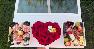 Chocolate Covered Strawberries, Roses & Charcuterie