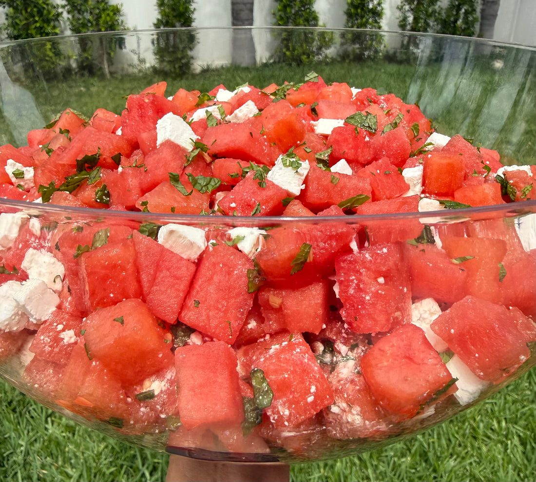 Watermelon + Mint + Feta Salad